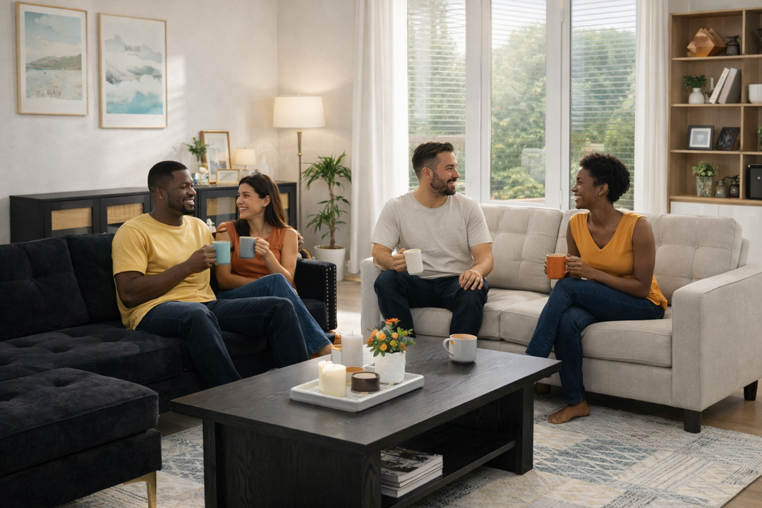 Modern Living Room Furniture Bundle | Sofa Set, Sideboard & Coffee Table